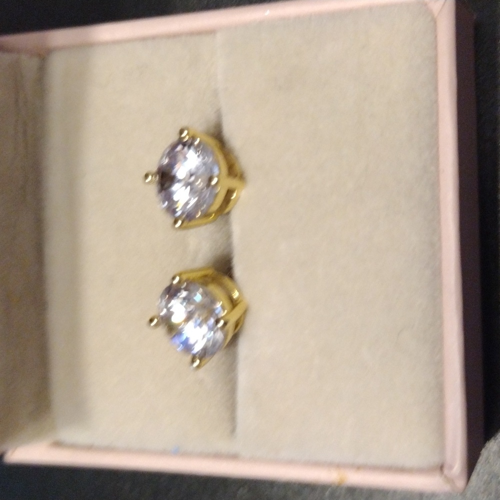 LRC 14K LAB GROWN MOISSANITE DIAMOND EARRINGS